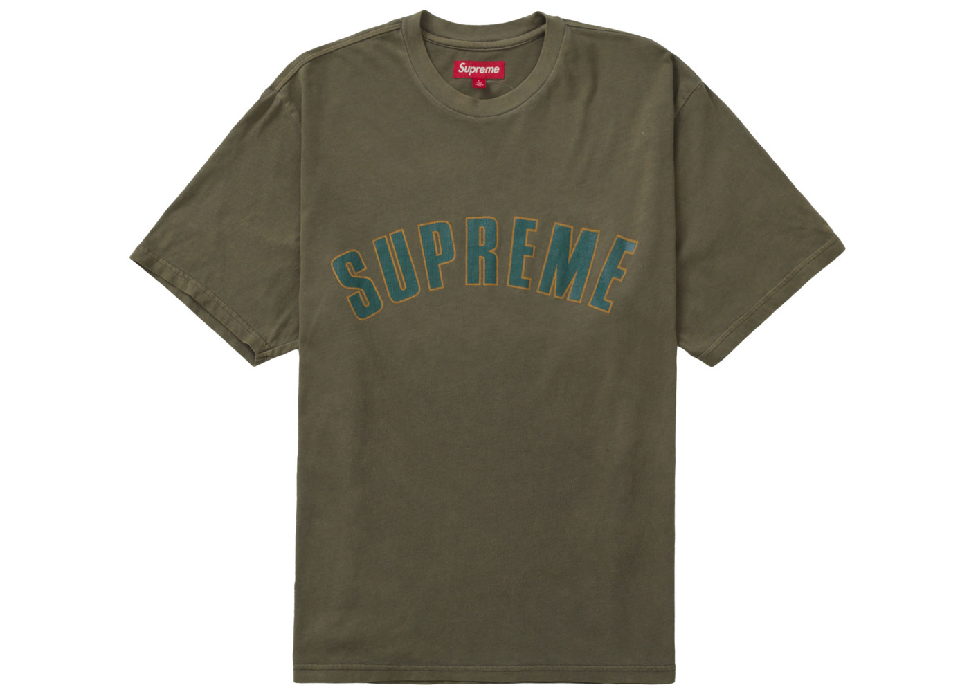 Supreme Cracked Arc S/S Top Olive