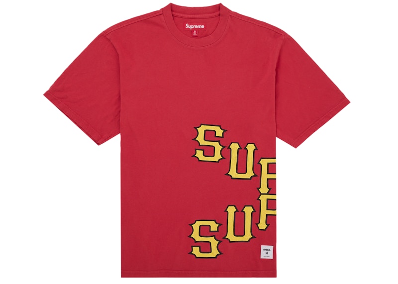 Supreme Cracked Spellout S/S Top Red Men's - SS26 - US
