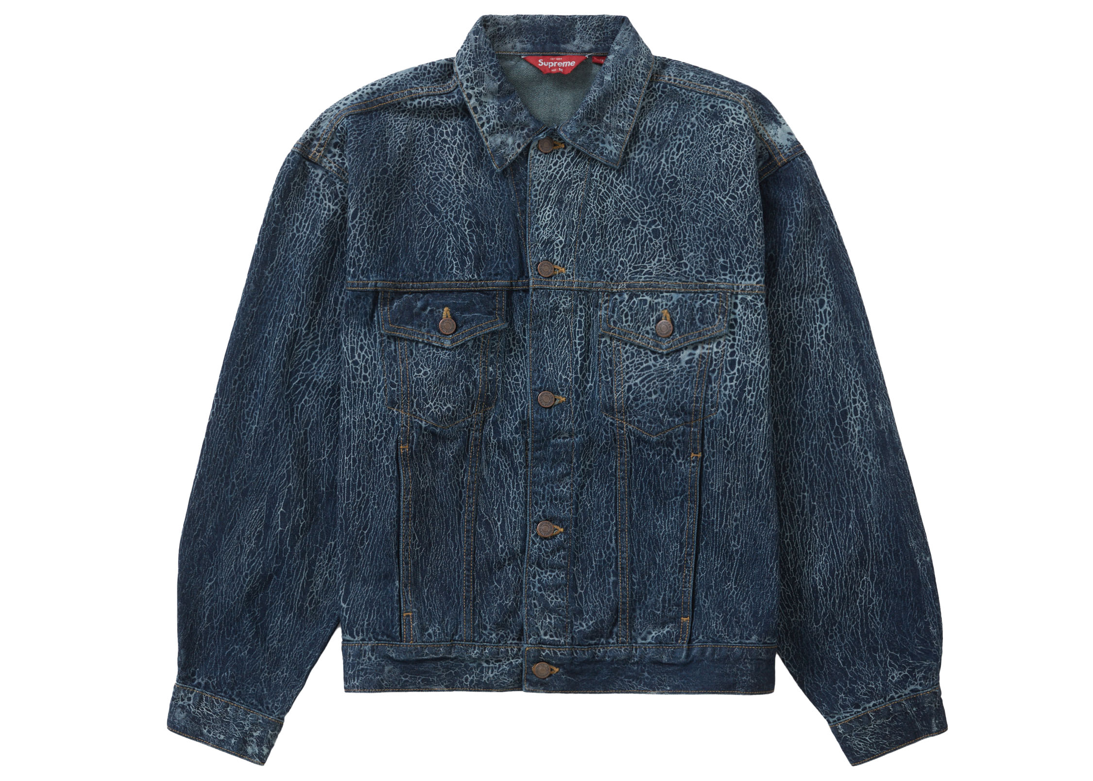 supreme 16ss denim trucker jacket s BLUEジャケット/アウター
