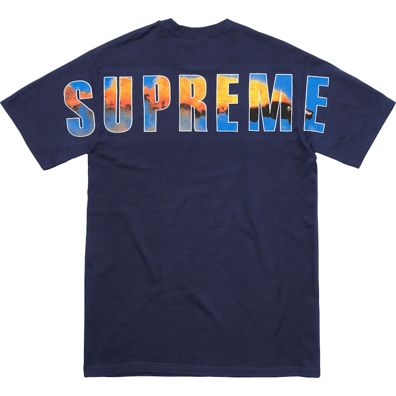 Supreme Crash Tee Navy Men's - FW17 - US