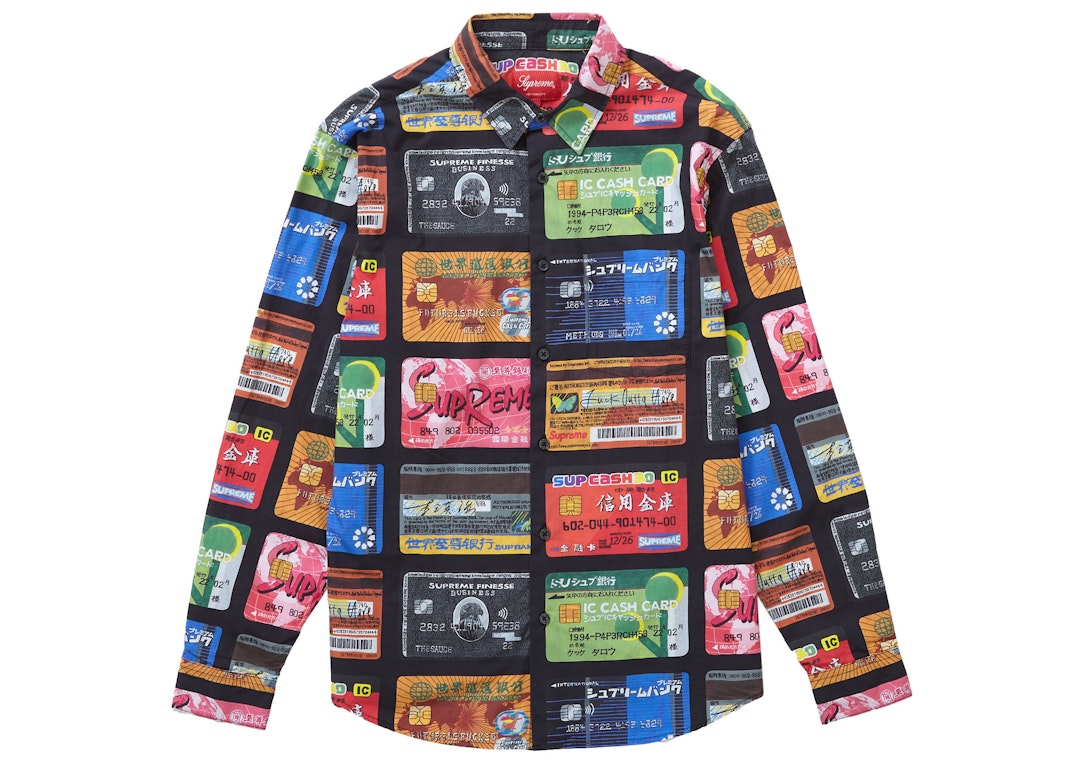 Pre-owned Supreme Credit Cards Shirt Multicolor