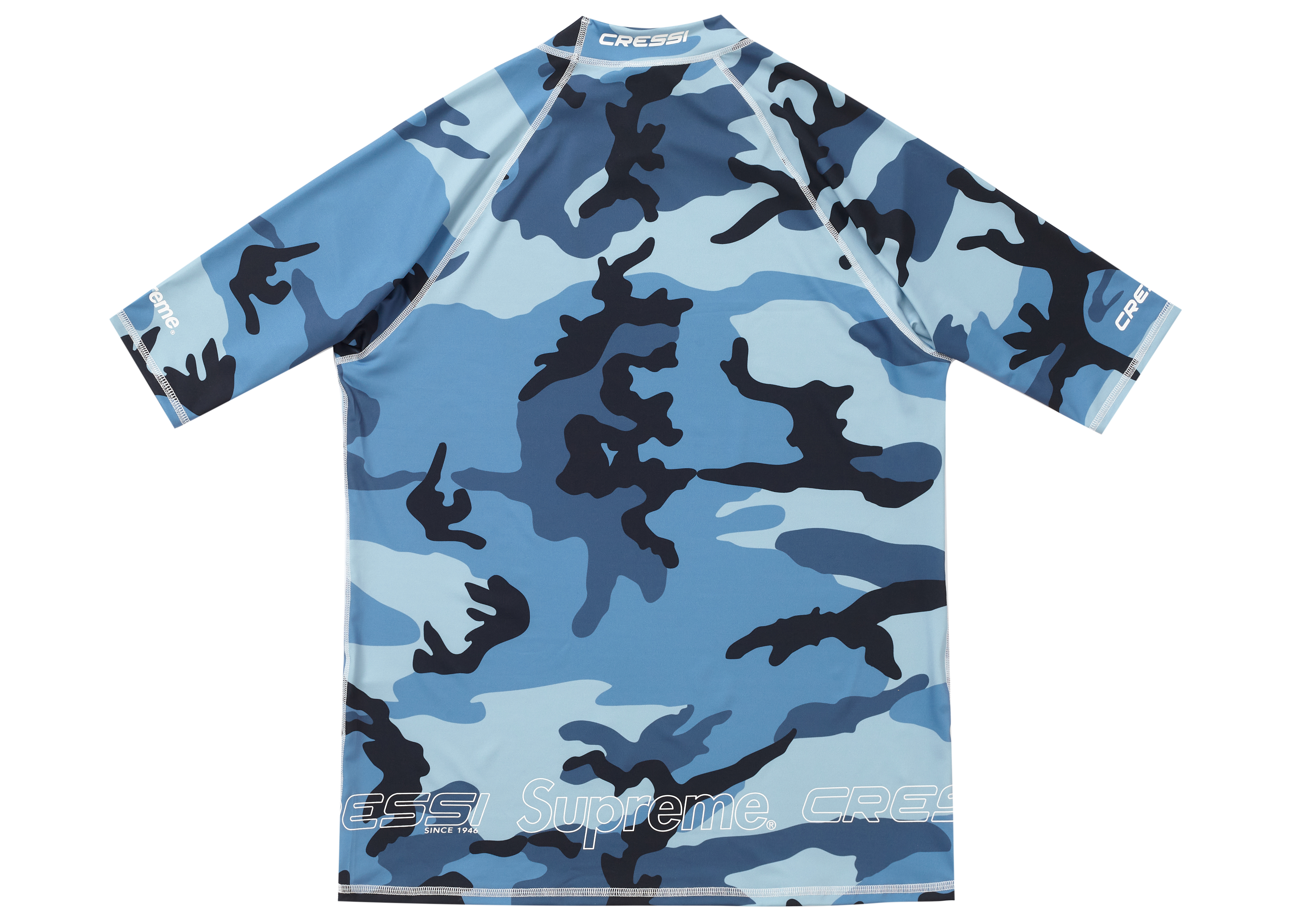 Supreme Cressi Rash Guard Blue Camo