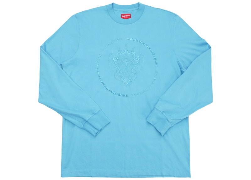 Supreme Crest L/S Top Light Blue