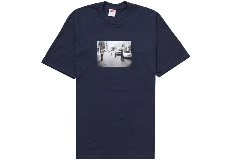 レア！supreme Smoke Tee NAVY Tシャツ/カットソー(半袖/袖なし)