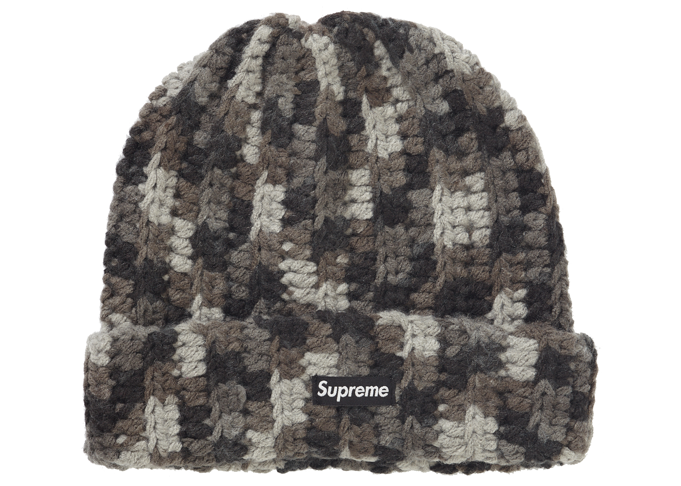 Supreme Crochet Beanie Black - FW21 - GB