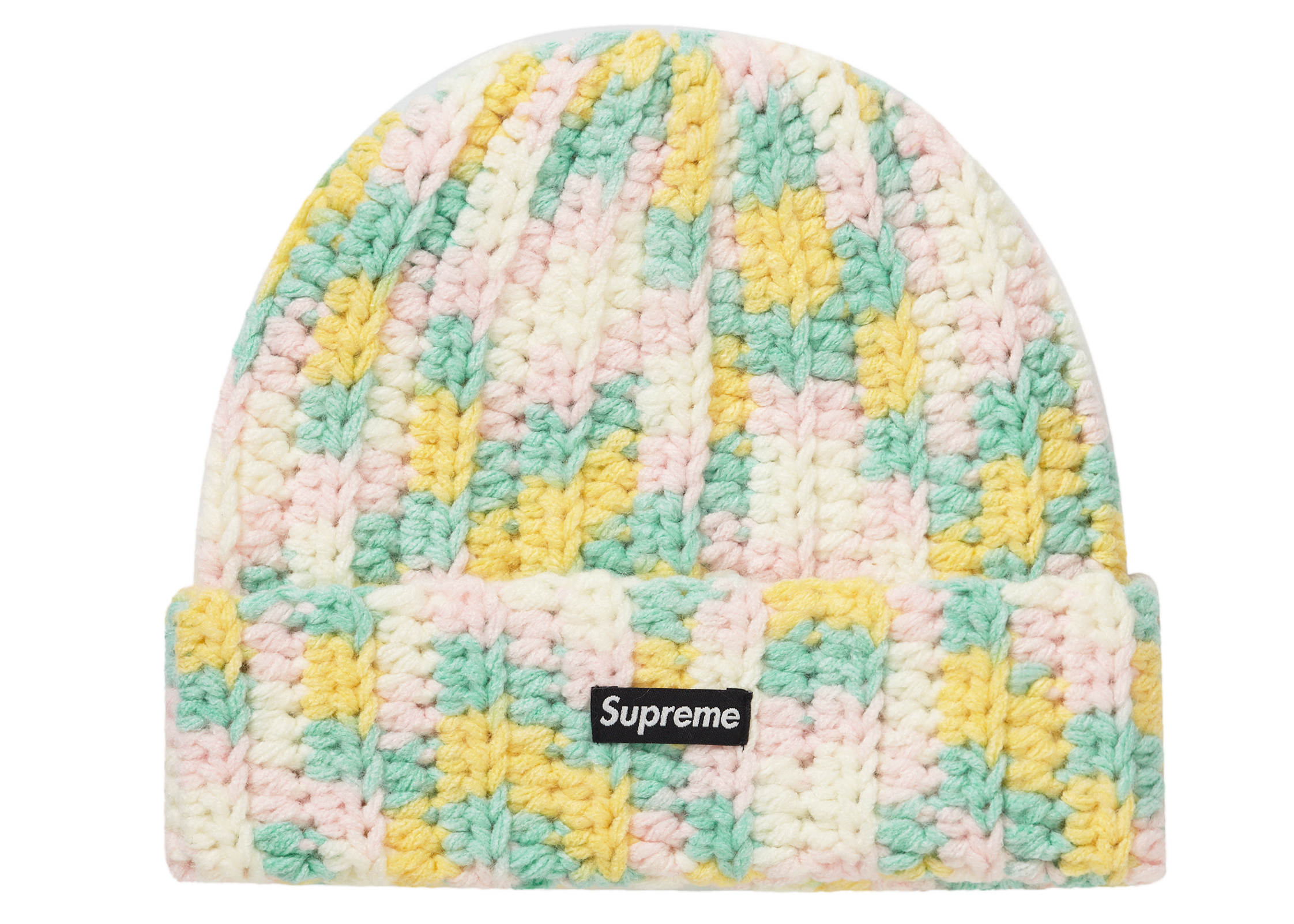 Supreme Crochet Beanie Yellow - FW21 - CN