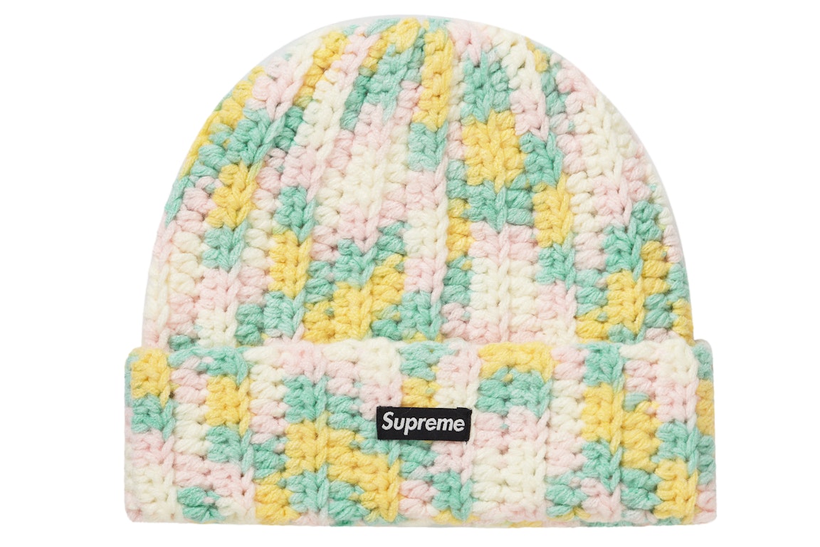 Pre-owned Supreme Crochet Beanie Yellow