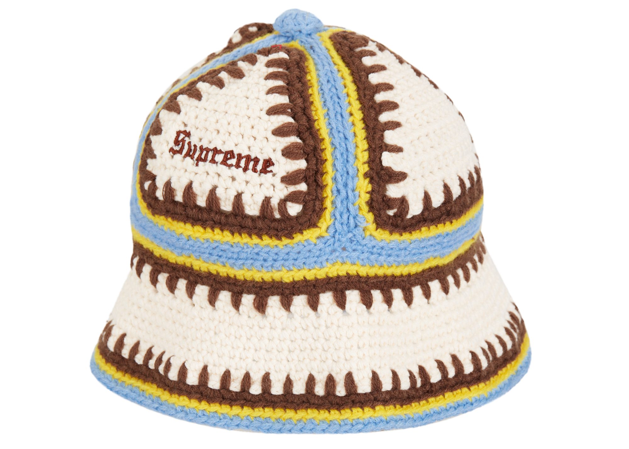 Supreme Crochet Edge Hat White