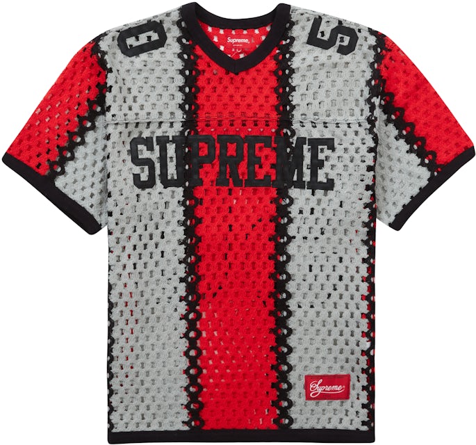 Supreme Crochet Football Jersey Black
