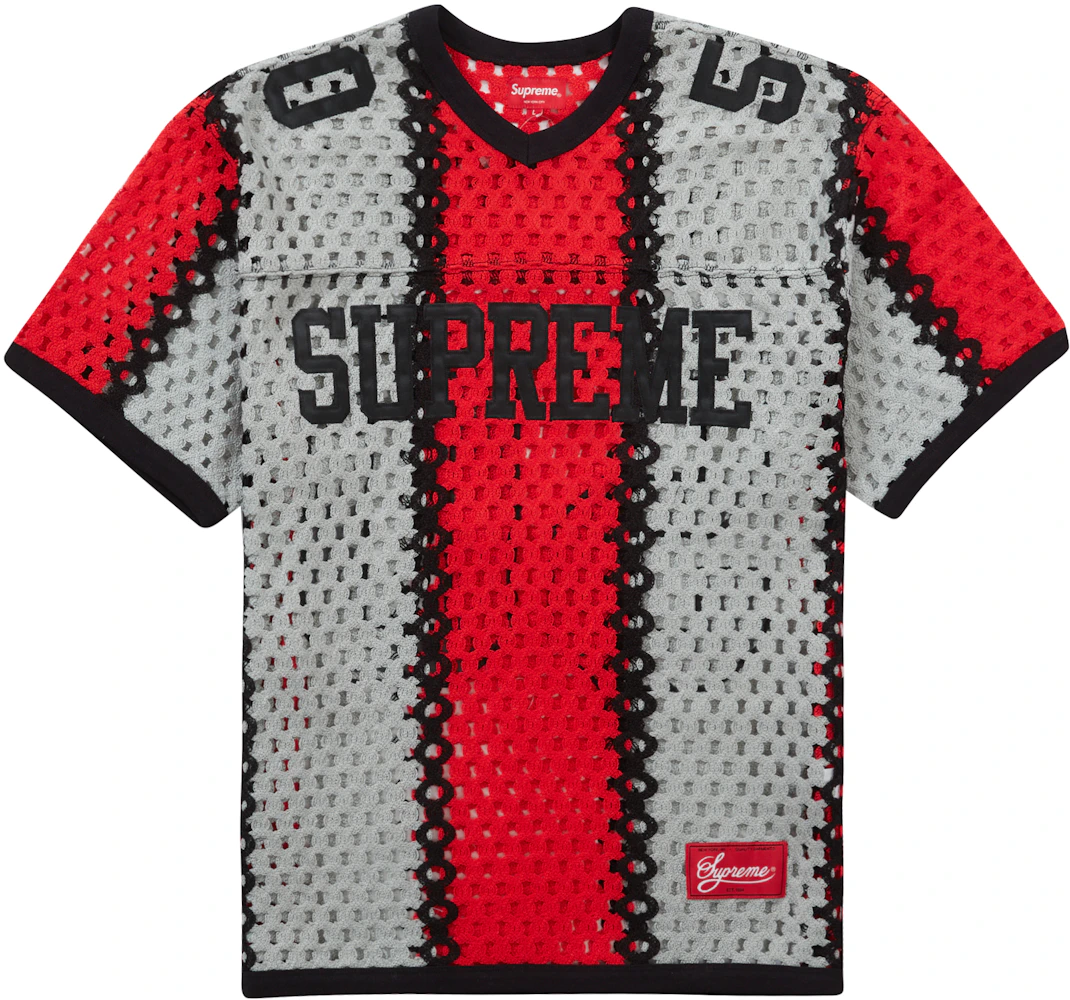 Supreme Crochet Football Jersey Slate