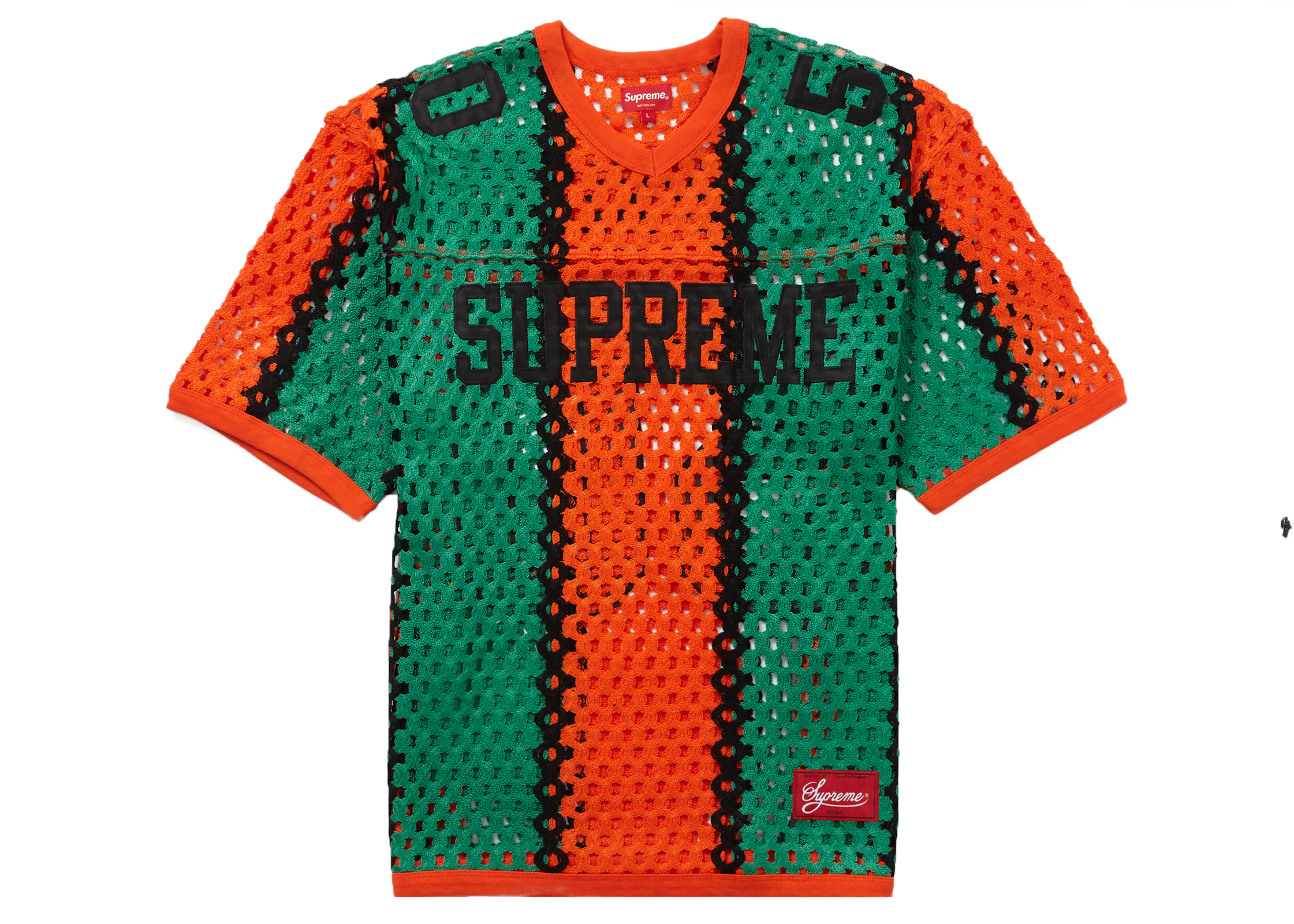 Supreme Crochet Football Jersey Slate