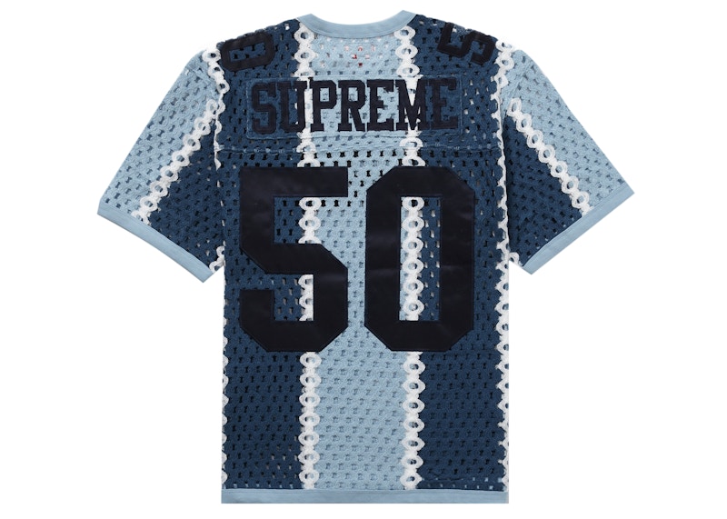 Supreme Crochet Football Jersey Slate Men's - SS23 - US