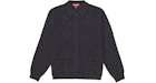 Supreme Crochet Zip Up Cardigan Black