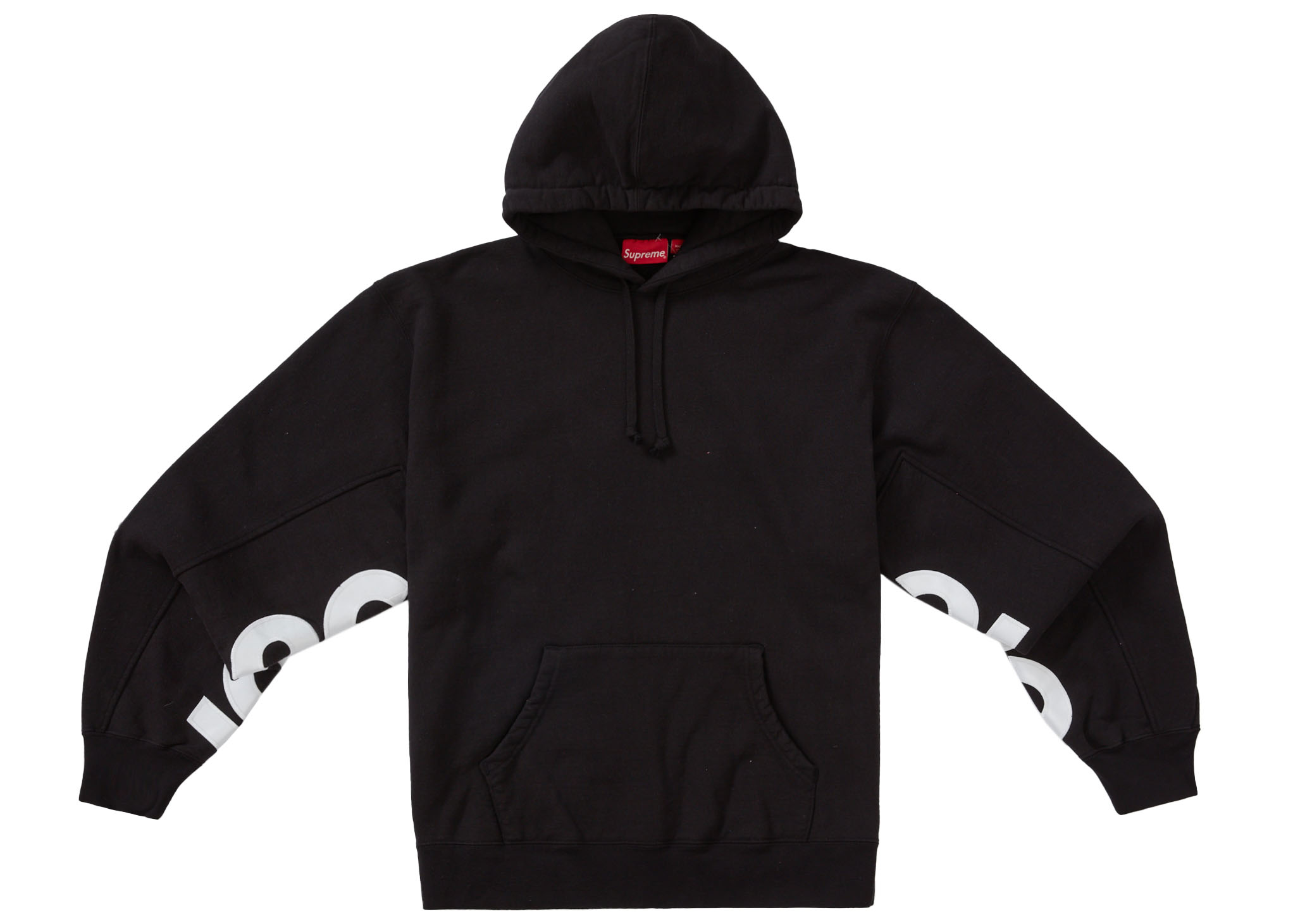 Supreme Cropped Panels Hooded Sweatshirt Black