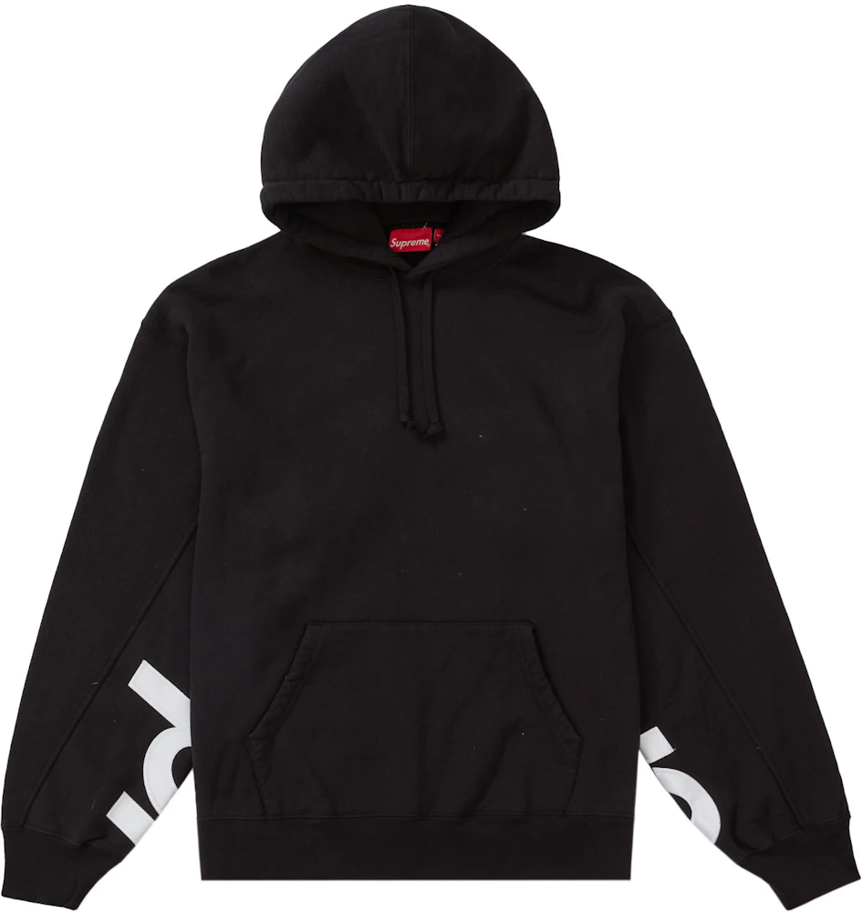 Supreme Cropped Panels Hooded Sweatshirt Black – Izicop