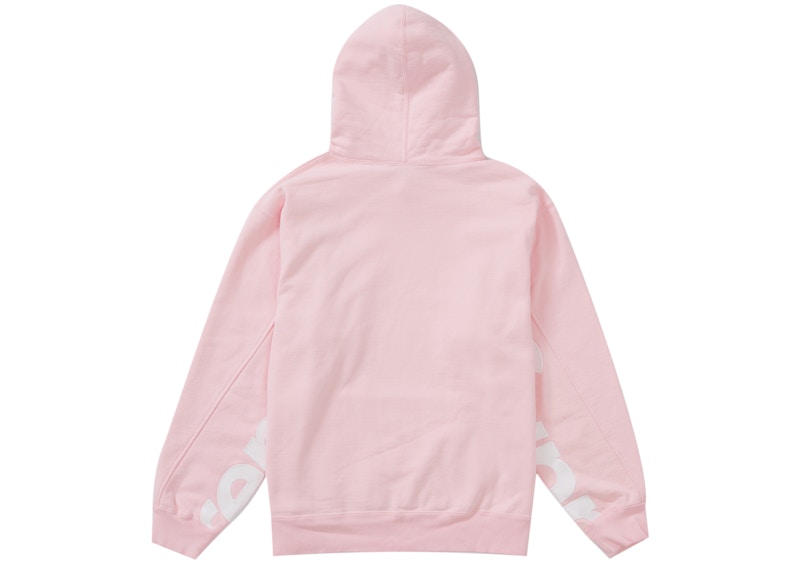 Supreme Cropped Panels Hooded Sweatshirt Light Pink Men's - SS22 - US