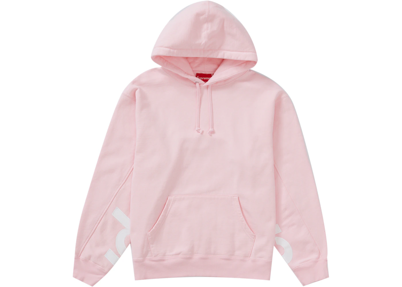 Supreme Cropped Panels Hooded Sweatshirt Light Pink Men's - SS22 - US