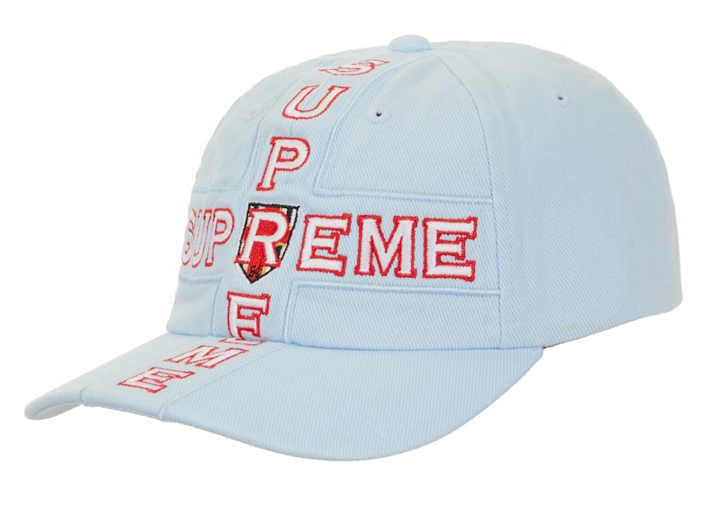 Supreme Cross 6-Panel Cap Light Blue