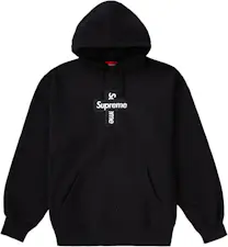 Supreme Cross Box Logo Hooded Sweatshirt Navy Men's - FW20 - US