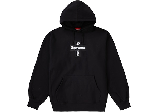 Supreme Cross Box Logo Hooded Sweatshirt Black Fw Supreme Cross Box Logo Hooded Sweatshirt Black Fw