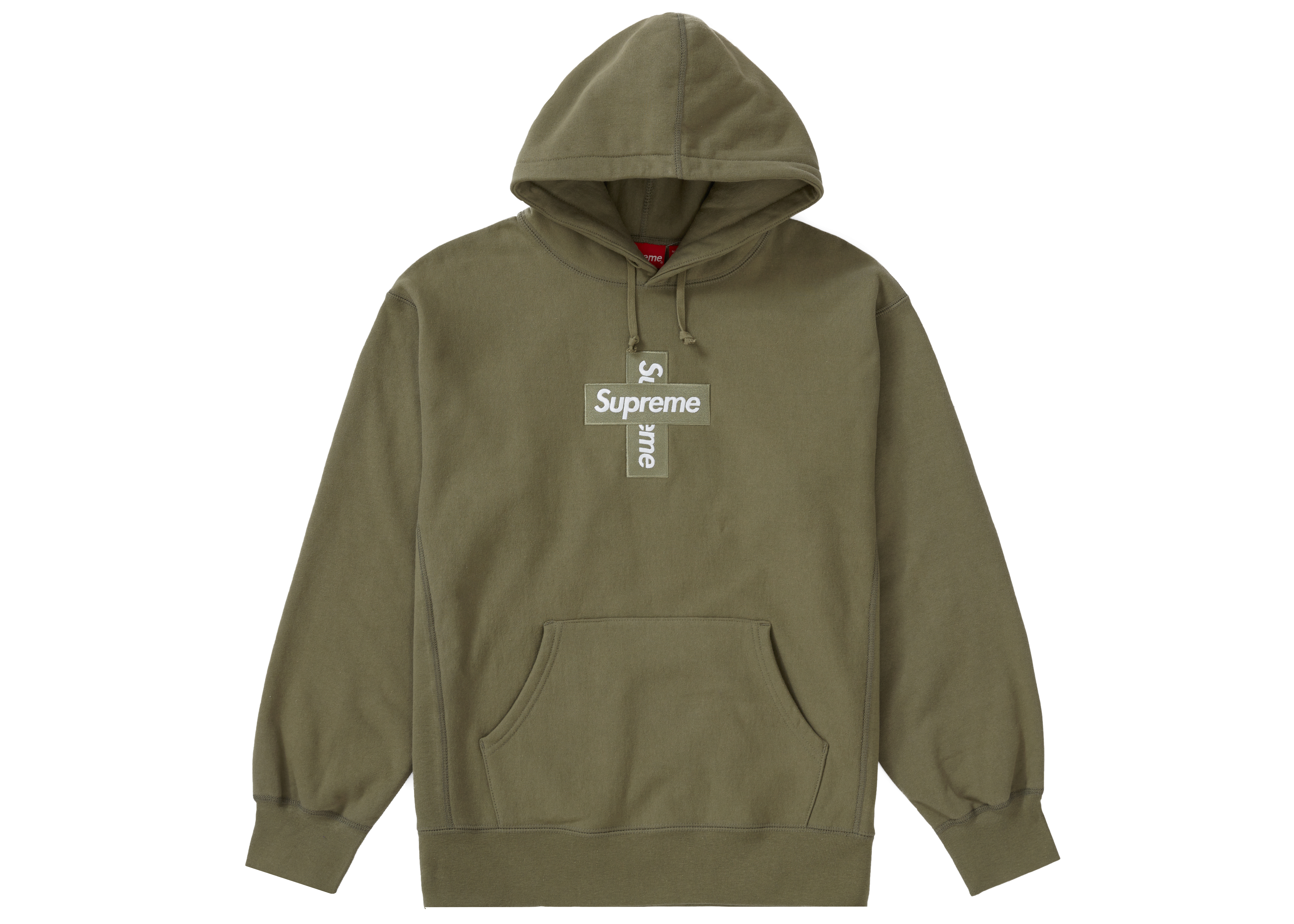 Supreme Cross Box Logo Hooded Sweatshirt Light Olive メンズ - FW20 ...