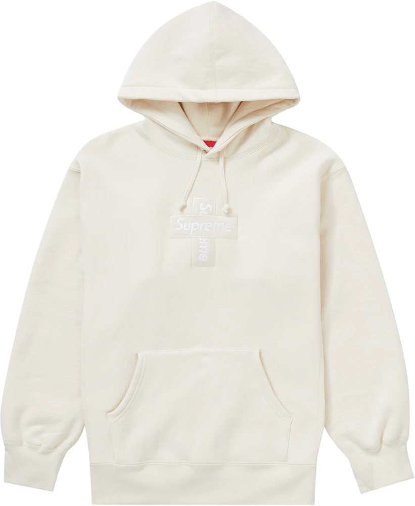 Supreme Cross Box Logo Hooded Sweatshirt, Size Large — Mercer Island Thrift  Shop