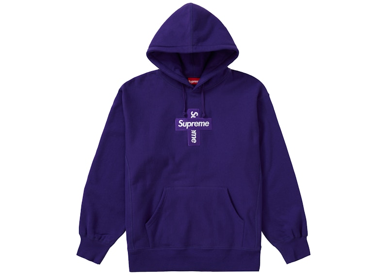 Supreme Cross Box Logo Hooded Sweatshirt Purple メンズ - FW20 - JP Supreme Cross Box Logo Hooded Sweatshirt Purple メンズ - FW20 - JP