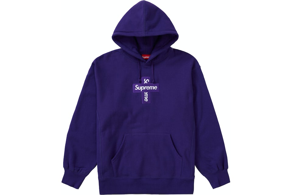 Supreme Men's Cross Box Logo Hooded Sweatshirt