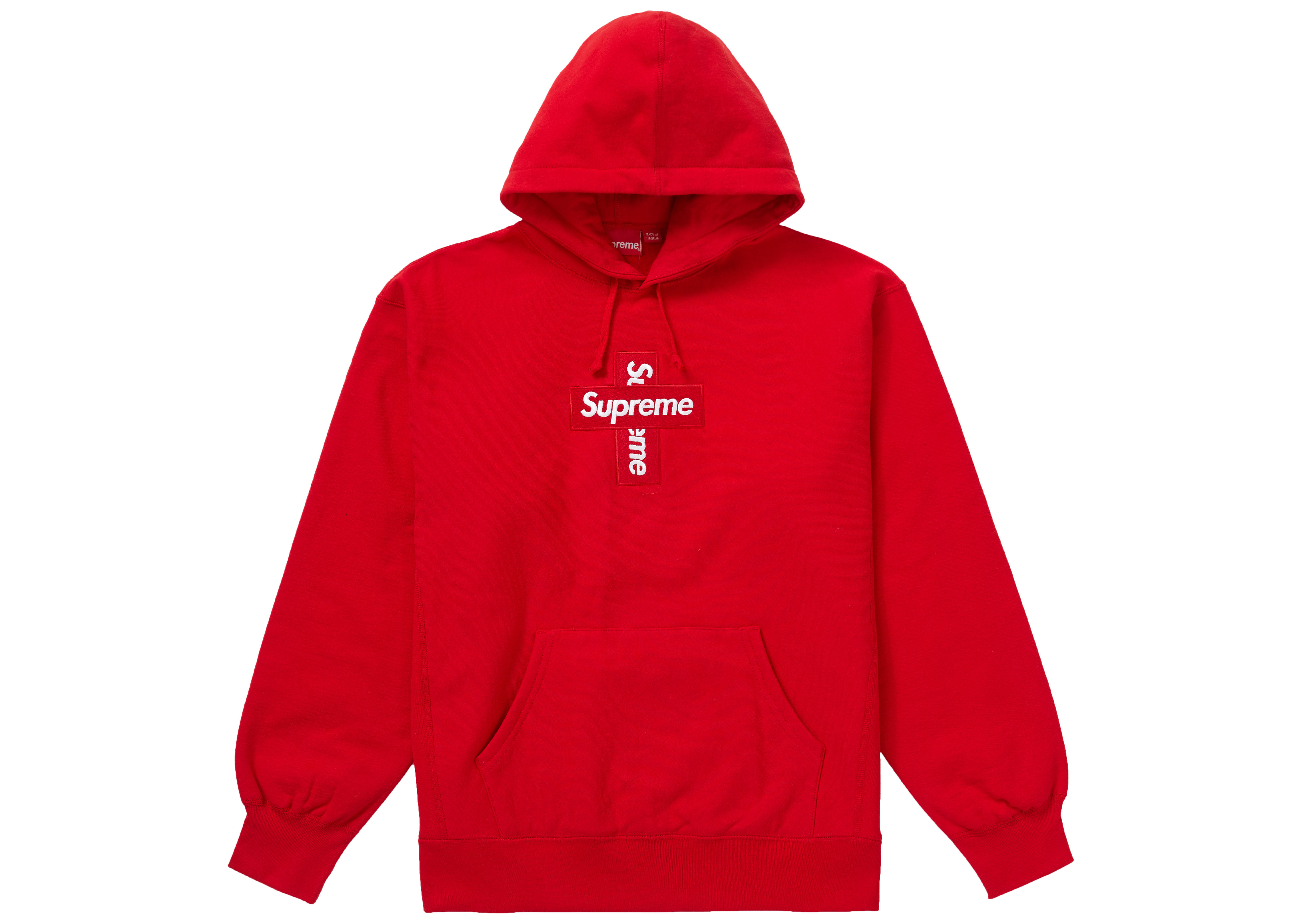 Supreme Cross Box Logo Hooded Sweatshirt Red メンズ - FW20 - JP