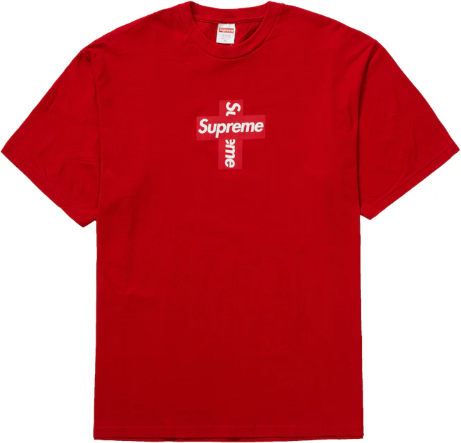 Orbita Proscrito vida Supreme Cross Box Logo Tee Red - FW20 - ES