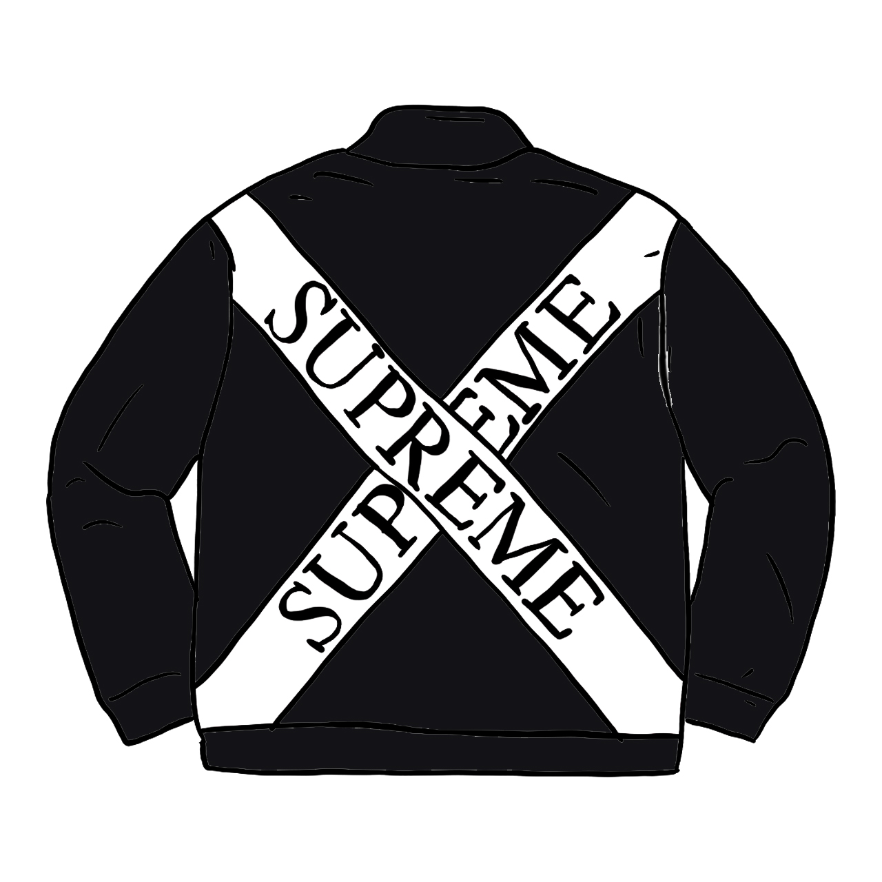 Supreme Cross Half Zip Sweatshirt Black