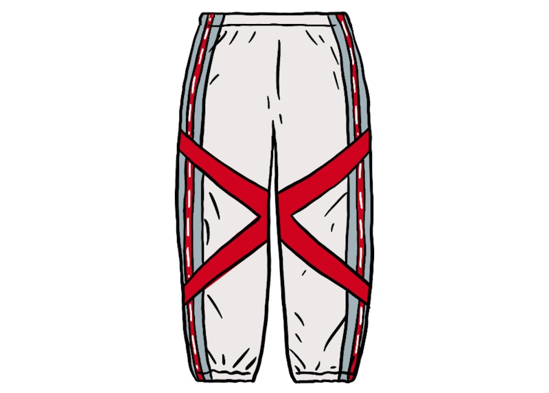 supreme cross paneled track pant