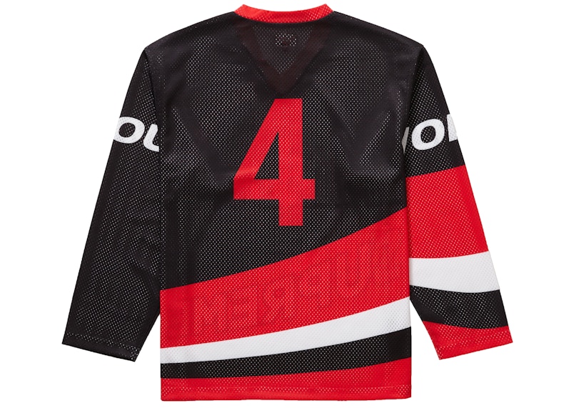 Supreme Crossover Hockey Jersey Black Men's - FW19 - US