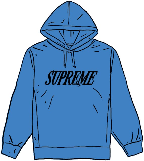 Supreme Decline Hooded Sweatshirt In Blue