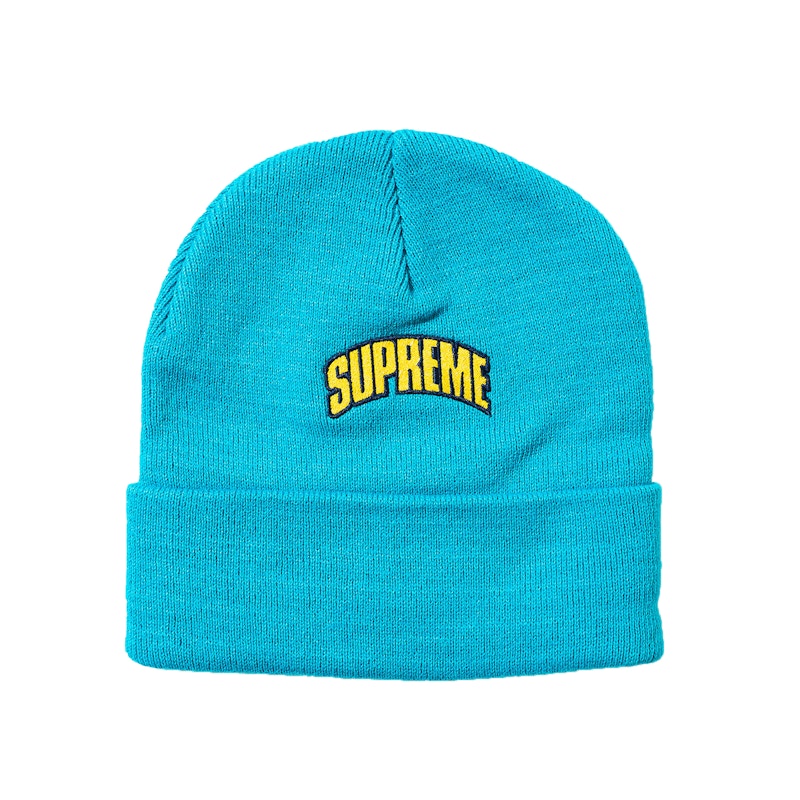 Supreme Crown Logo Beanie Cyan - FW18 - US