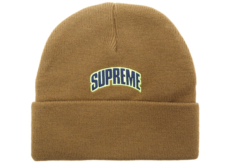 supreme crown logo beanie