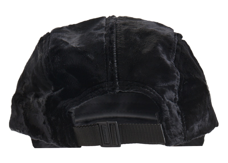 Supreme Crushed Velvet Camp Cap Black - SS22 - US