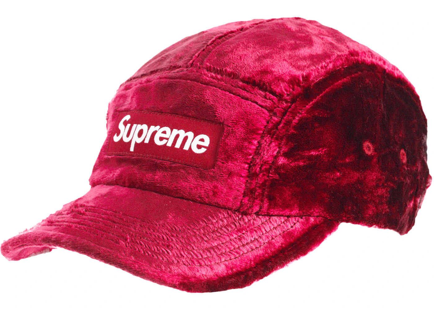Supreme Crushed Velvet Camp Cap Pink SS22 US