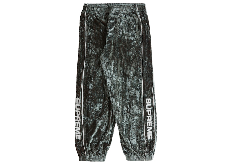 Supreme Crushed Velvet Track Pant Olive Uomo - FW23 - IT