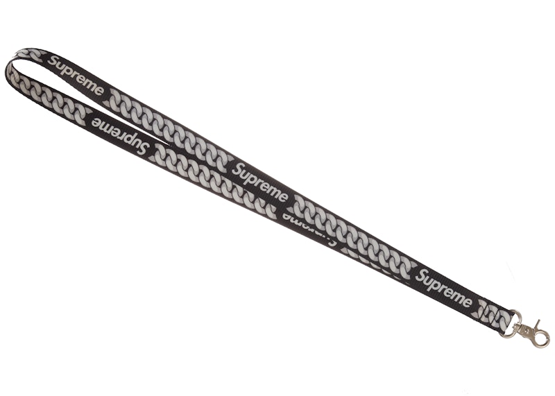 Supreme Cuban Links Lanyard Black