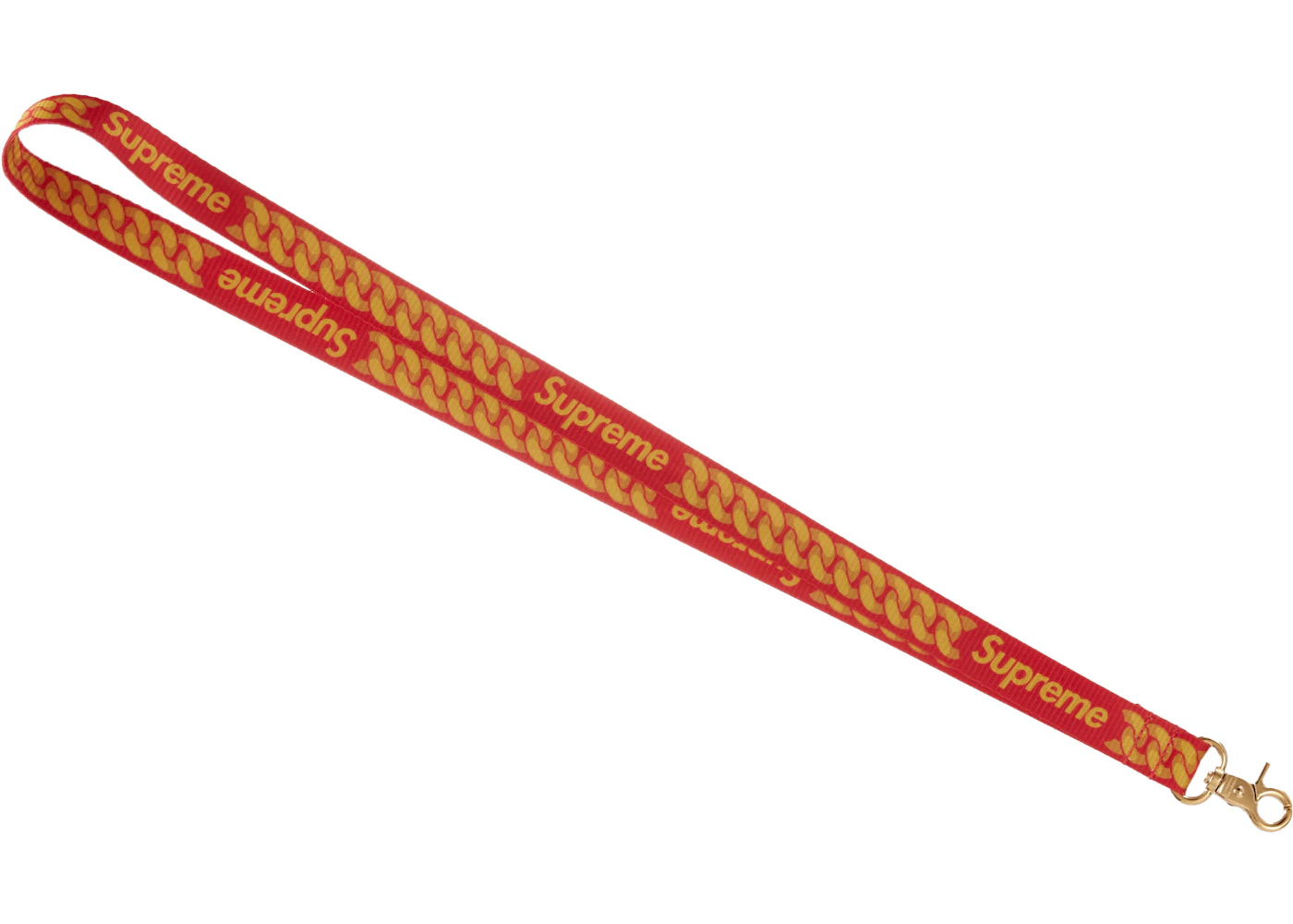 Supreme Cuban Links Lanyard Red SS22 US - Main Image