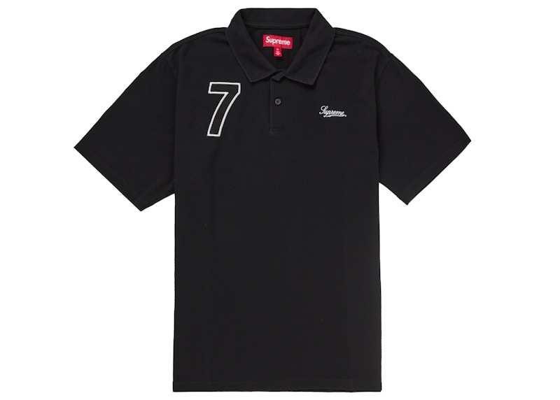 トップス Supreme Cursive Polo \"Navy Stripe\" Buy Supreme Cursive Polo 'Navy Stripe' - SS25KN91 NAVY