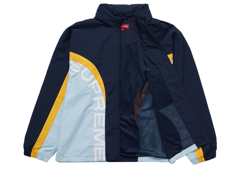 Supreme Curve Track Jacket Navy