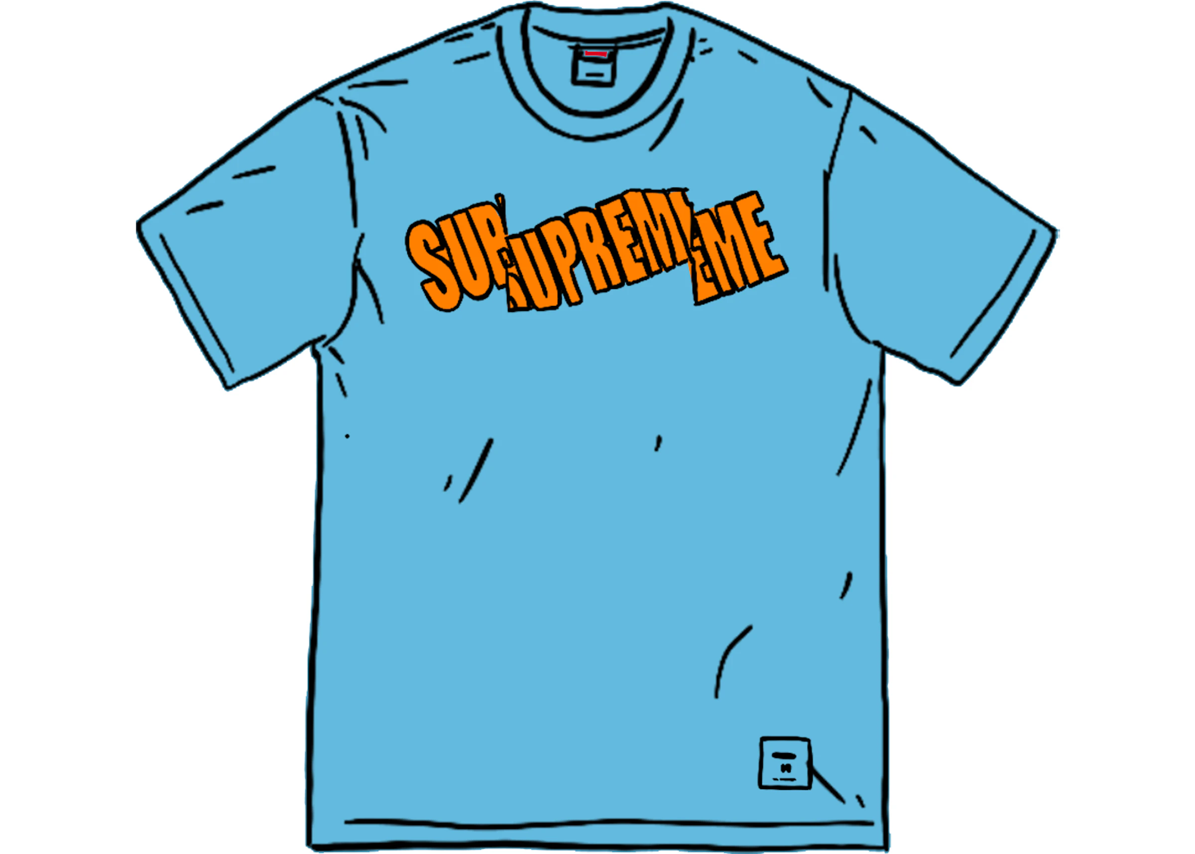 Supreme Cut Logo S/S Top Bright Blue