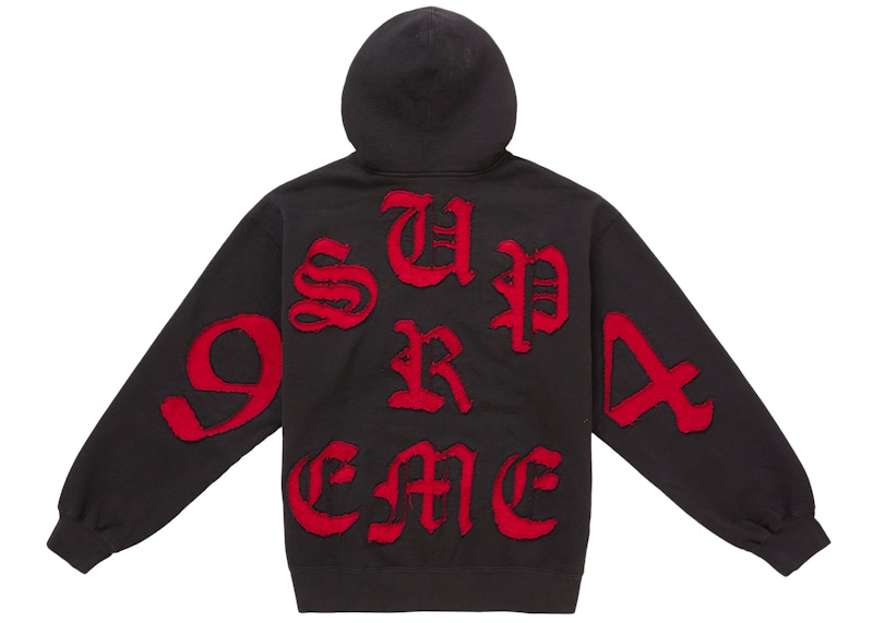 トップス Supreme 176 Zip Up Hooded Sweatshirt Buy Supreme 176 Zip Up Hooded Sweatshirt 'Black' - FW25SW76 BLACK