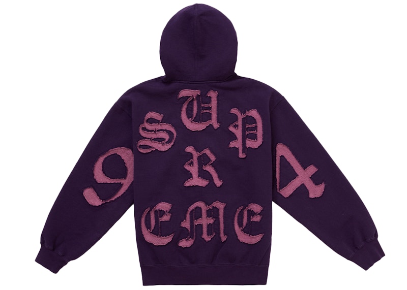 SUPREME 19SS スタージップアップパーカーパープル Supreme Jet Sleeve Zip Up Hooded Sweatshirt Violet Men's - SS18 - US