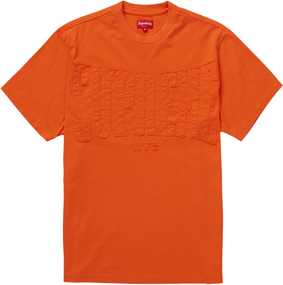 Supreme Cutout Logo S/S Top Orange Men's - FW20 - US