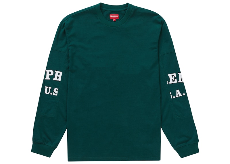 Supreme Cutout Sleeves L/S Top Dark Teal - FW20 Men's - US