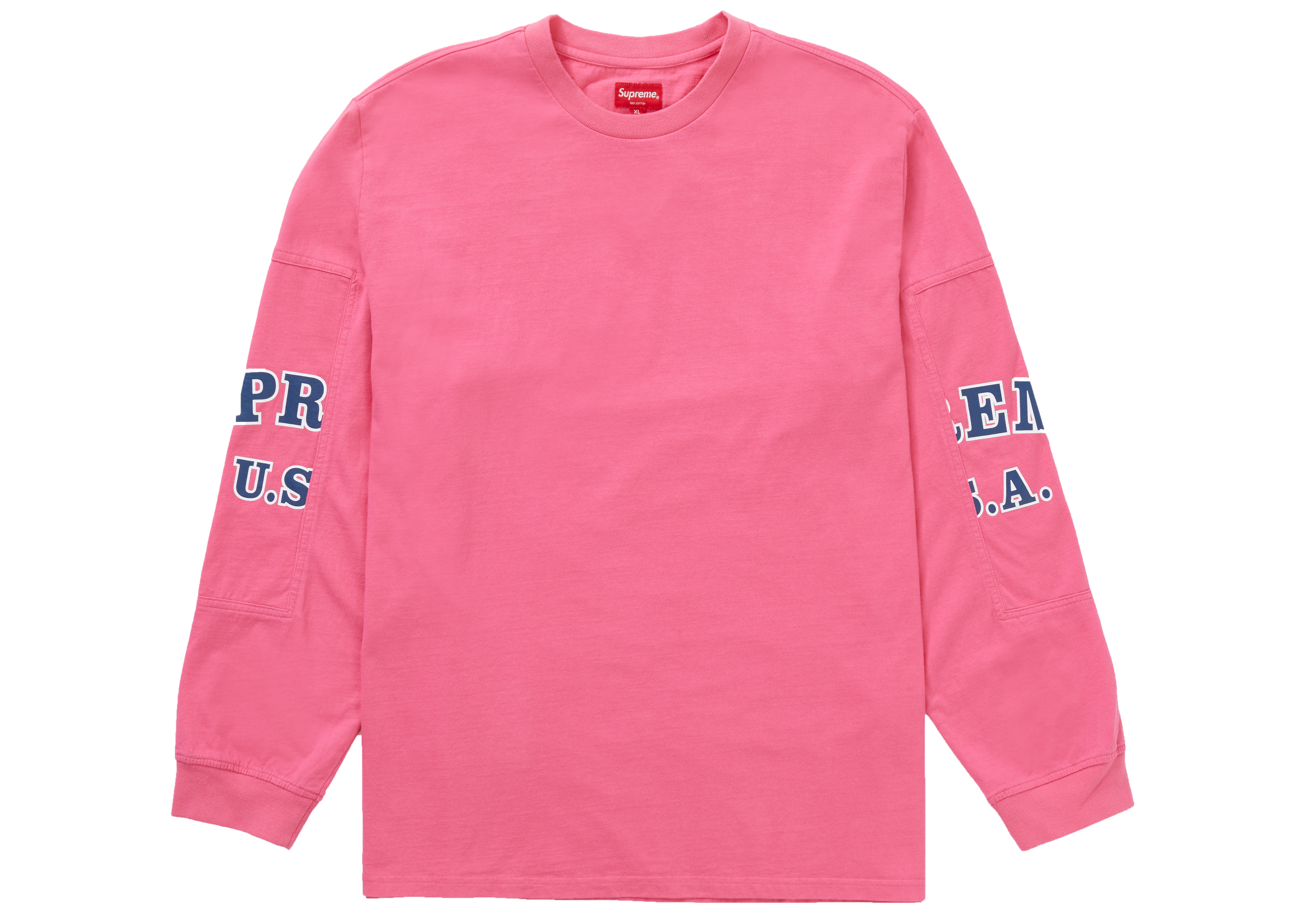 Supreme Cutout Sleeves L/S Top Pink