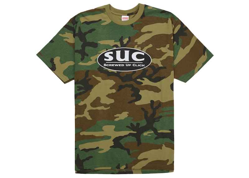 Supreme DJ Screw SUC Tee Woodland Camo Men's - SS26 - US Supreme DJ Screw SUC Tee Woodland Camo Men's - SS26 - US